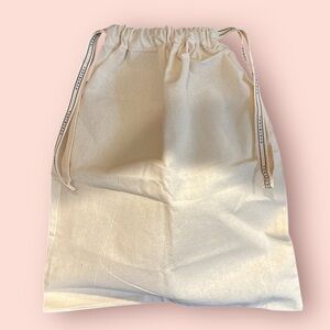 Tory Burch Cream Canvas 14x12 Dust Bag